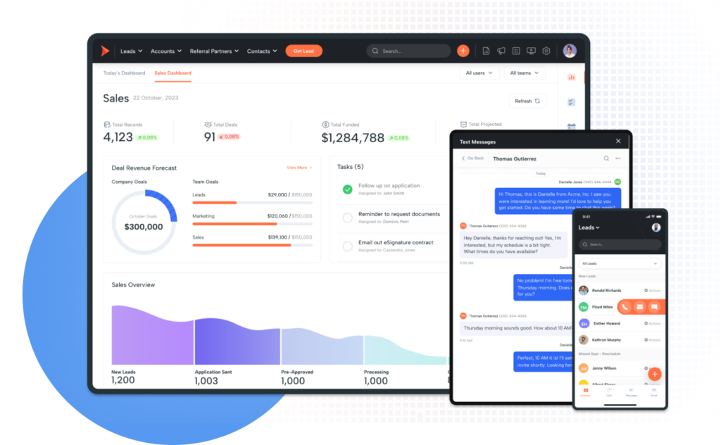 Website or application dashboard with detailed analytics and reports